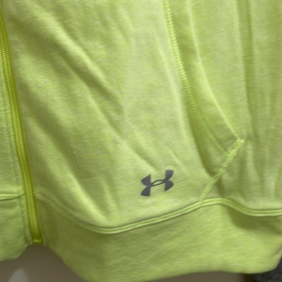 Under Armour gray and lime green hoodie ( sz s) - Picture 5 of 8